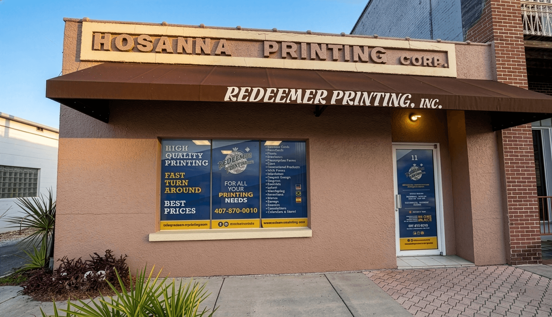 Redeemer Printing storefront in Kissimmee, FL